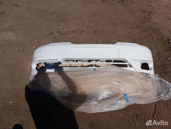 Деу Нексия бампер передний белый