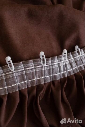 Портьера 280х250см, Коричневый