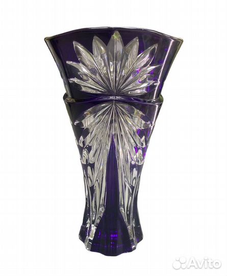 Ваза сиреневое стекло