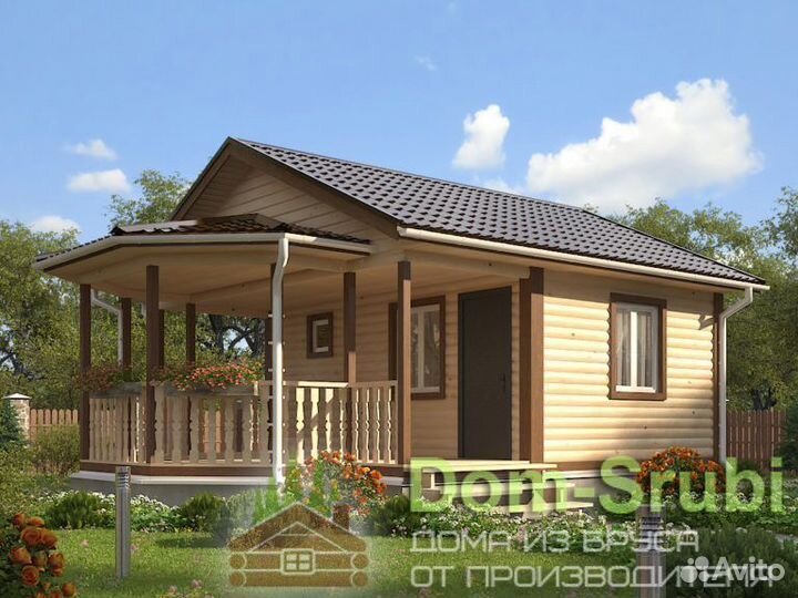 Бокситогорск. Хорошая Баня из бруса Б-18 (6х8)