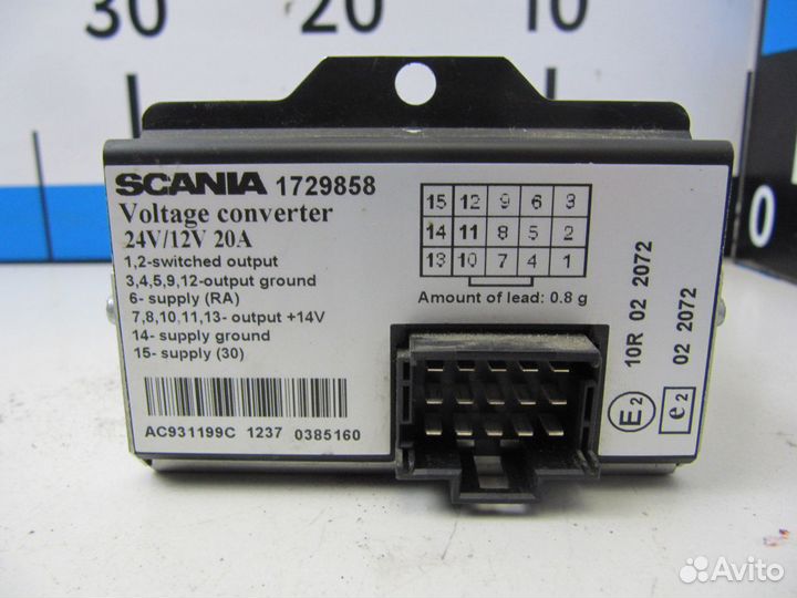 Преобразователь напряжения Scania P, G, R series