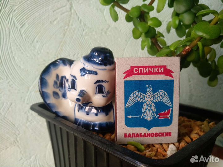 Фигурка слоника гжель