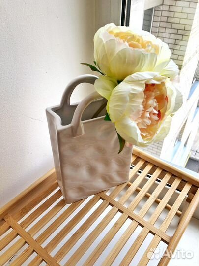 Ваза сумка для цветов новая