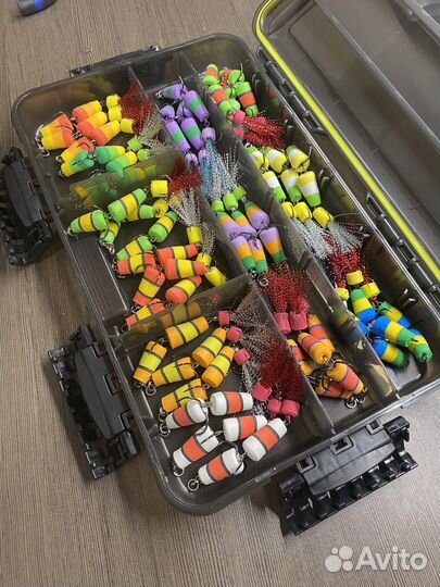 Рыболовные наборы, силиконовые приманки, мандулы