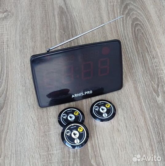 Табло вызова официанта руссифицировано и кнопки