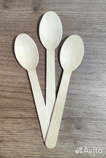 Деревянные ложки, вилки, ножи