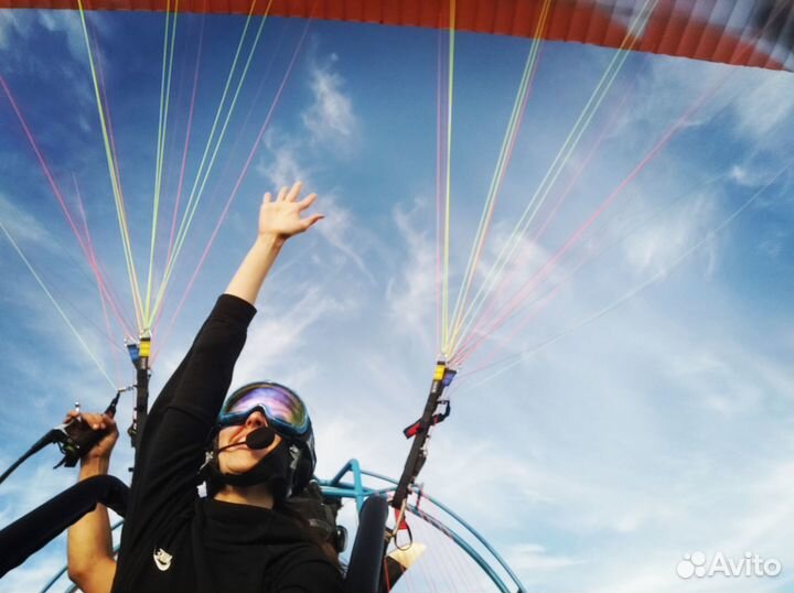 Полет на параплане с инструктором