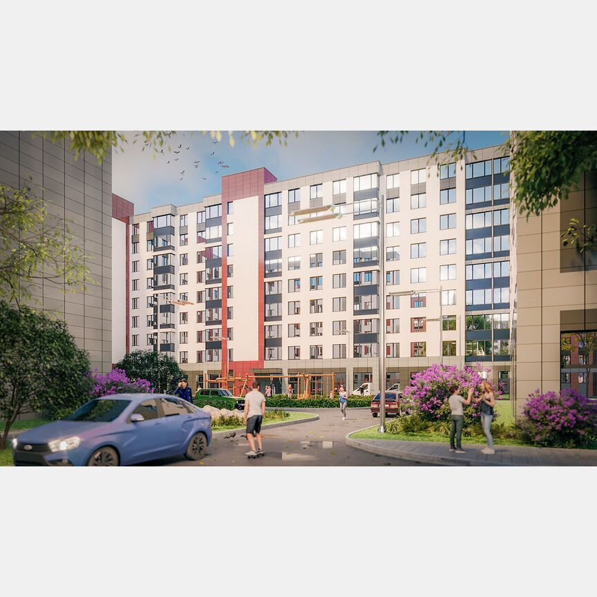 1-к. квартира, 36,6 м², 8/9 эт.