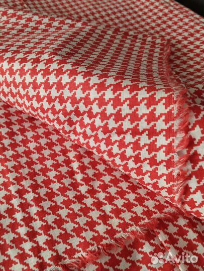 309-45-В) СССР Ткань Отрез. Хлопок. Новая 350х88