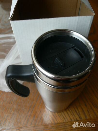Кружка термос стальная с клапаном