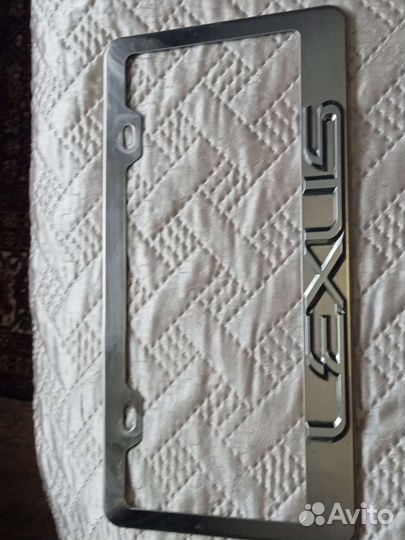 Номерные рамка хром