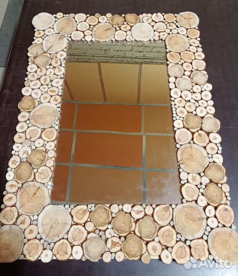 Зеркало в раме (можжевельник)