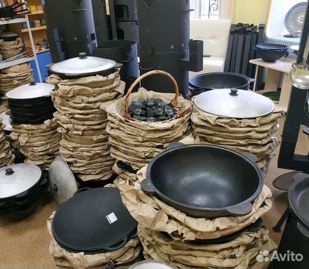 Казаны-чугунные, казаны-узбекские