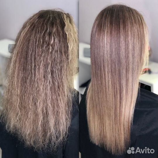 Кератиновое выпрямление волос и восстановление вол