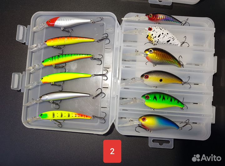 Набор воблеров для троллинга 12 штук