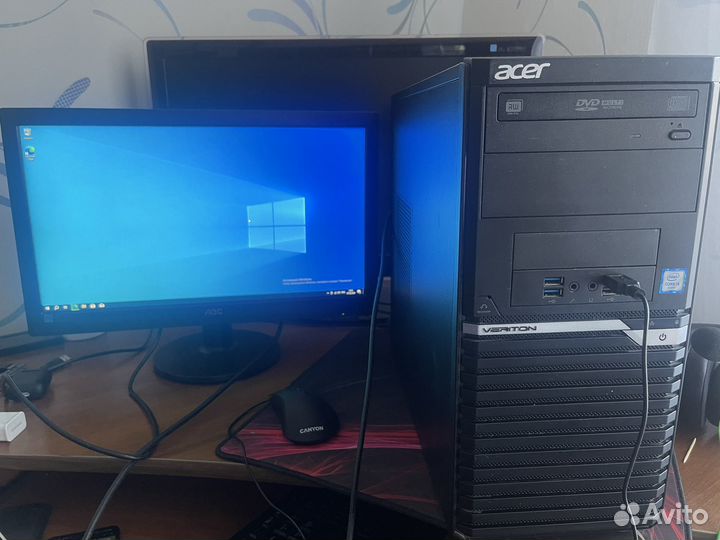 Игровой пк i3/8gb/gtx 750ti/ ssd+ hdd