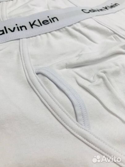 Трусы мужские белые Calvin Klein