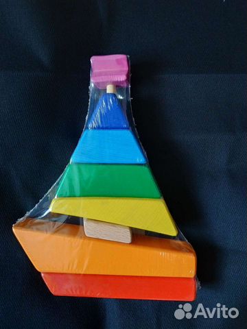 Пирамидка деревянная новая