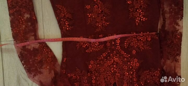 Вечернее платье 42 44 короткое красное