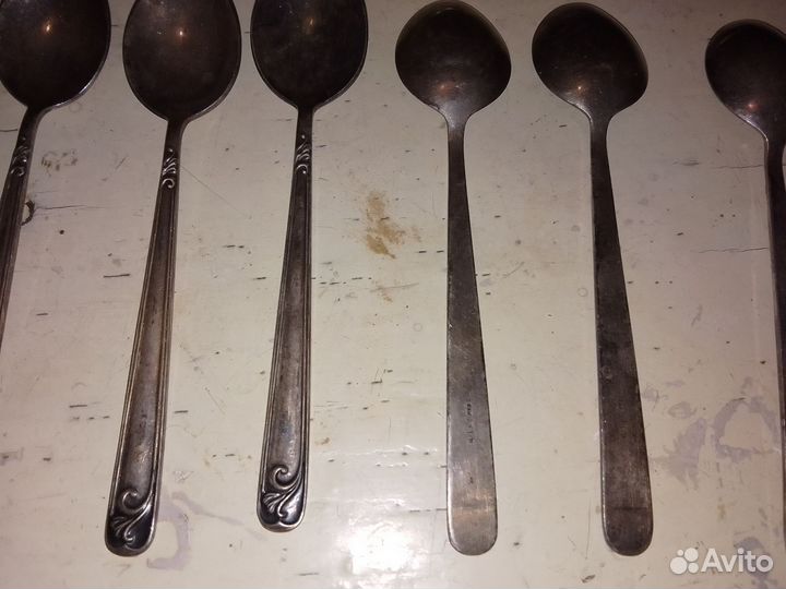 Набор столовых приборов мельхиор СССР