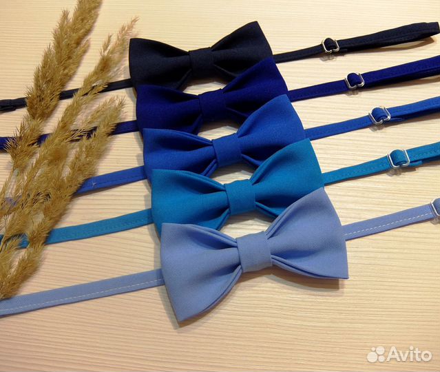 Галстук бабочка однотонная