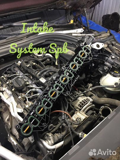 Впускной коллектор bmw b57 3.0D с системой AGR