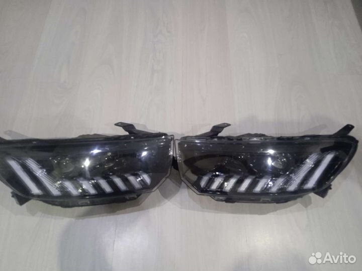 Тюнинг фары в стиле Audi для Лада Гранта fl