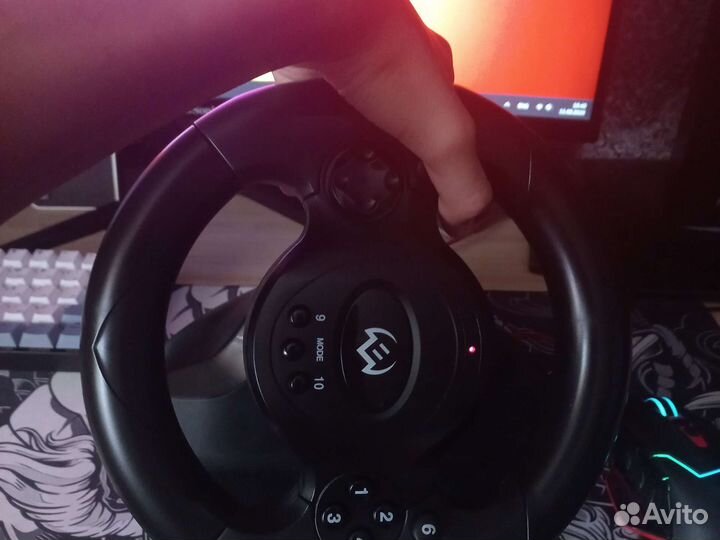Игровой руль для пк/ps 4/ ps 3 педали в комплекте