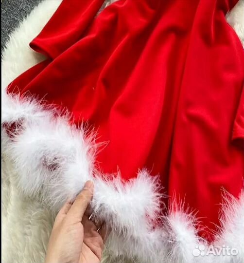 Костюм Новогодний Санта, Снегурочки 40-42-44-46