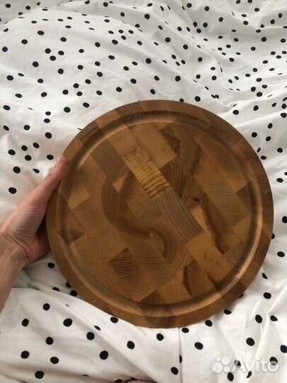 Сырная тарелка, деревянная доска круглая