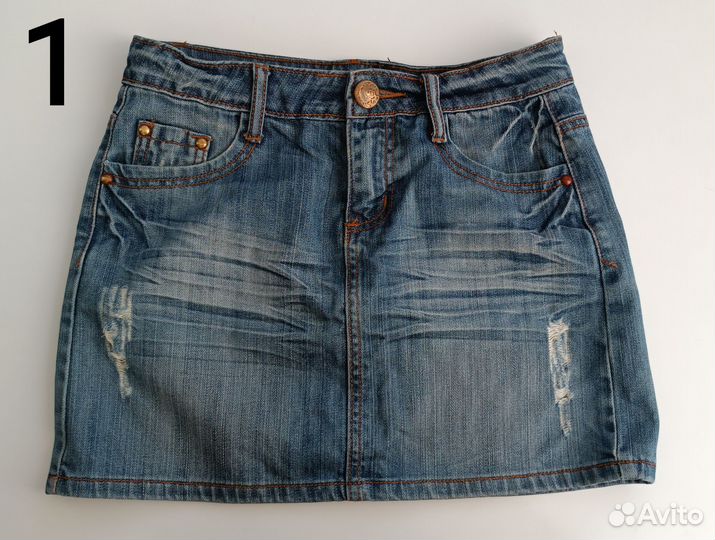 Юбки джинсовые
