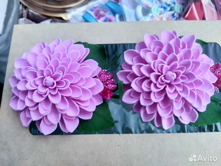 Резиночки ручной работы. Цветы из фоамирана