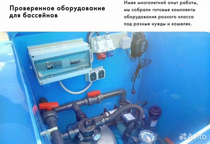 Бассейн из пластика 7х3
