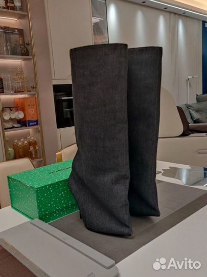 Balenciaga New Wader 110MM Jeans Boot