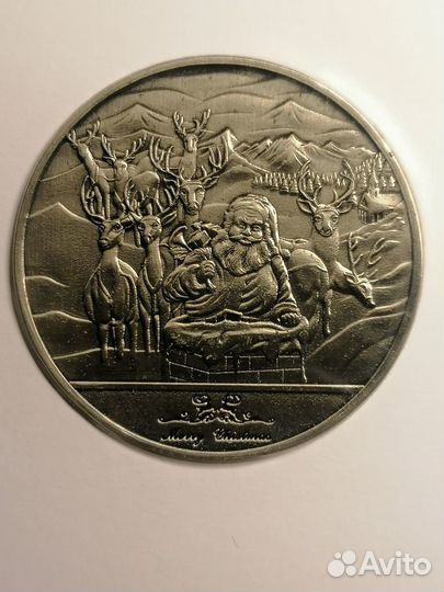 Рождественские монетовидные жетоны