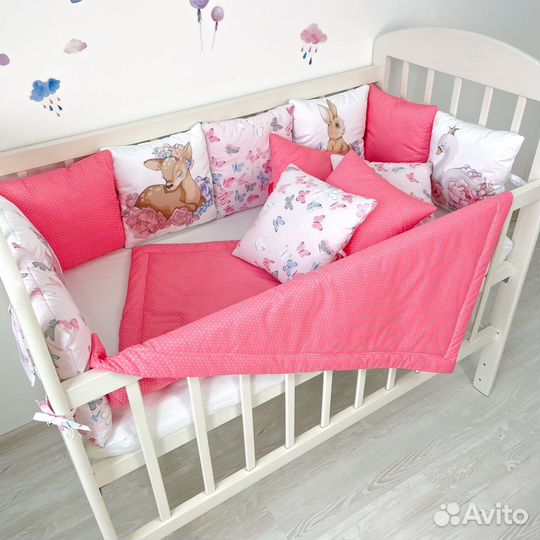 Бортики подушки для девочки