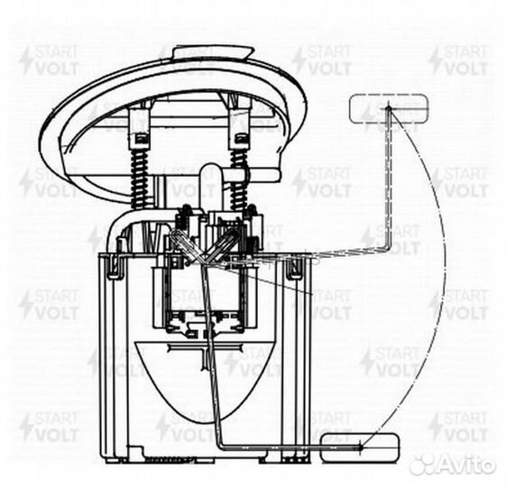 Startvolt SFM-1521 Модуль топл. насоса для а/м Mercedes-Benz E W212 (09) /С W204 (06) 1.8i с/эж.нас