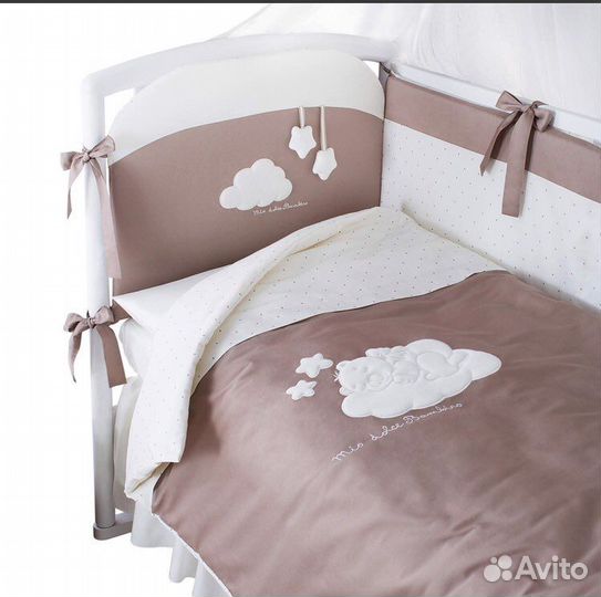 Бортики в детскую кроватку с комплектом постельног