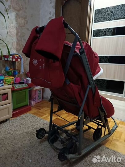 Санки коляска бибика