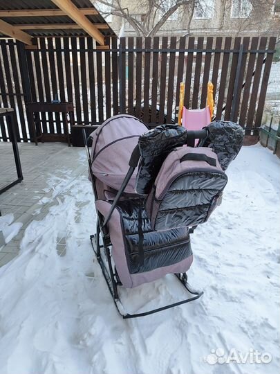 Детские санки коляска