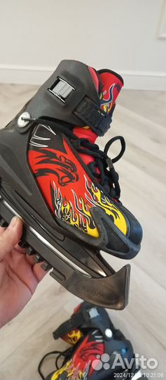 Коньки детские раздвижные