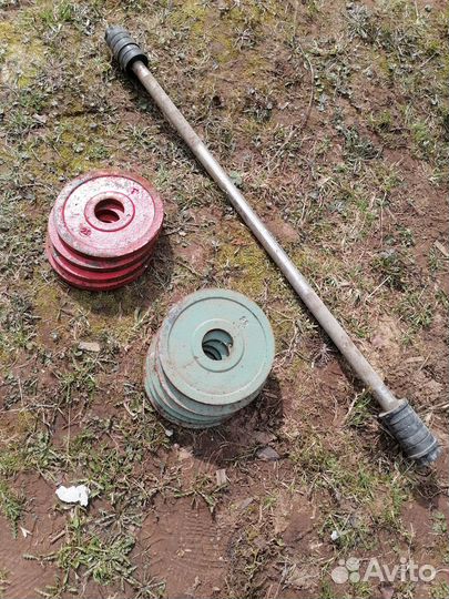 Штанга и блины СССР