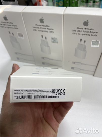 Комплект адаптер Apple USB-C 20W+Кабель (1 m)