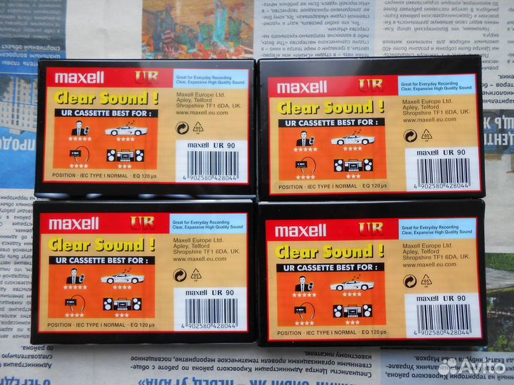 Аудио кассеты maxell sony запечатанные