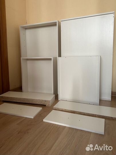 Ящики мебельные выдвижные мдф, белые, 4 штуки