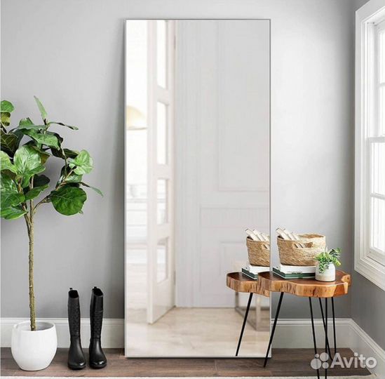 Зеркало в раме прямоугольное 85*190см