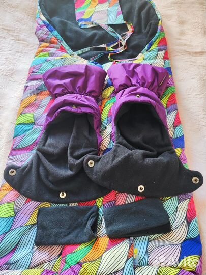 Конверт демисезонный leokid, варежки муфта