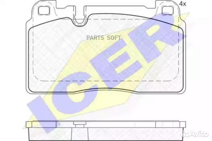 Icer 182112 Колодки торм.пер