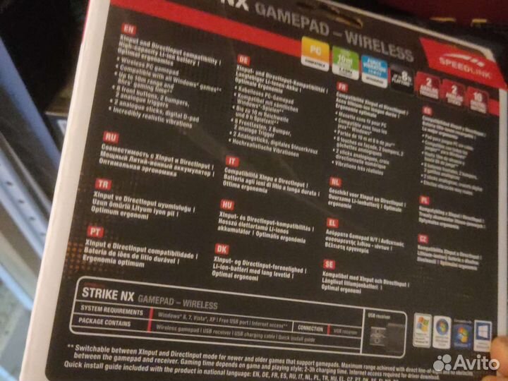 Геймпад speedlink strike NX wireless sl-650100-bk