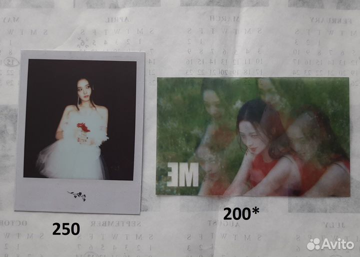 Официальные карты kpop Джису Blackpink